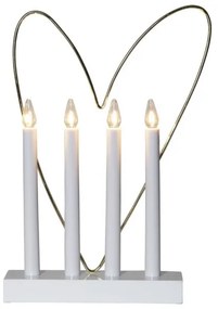 Sfeșnic de Crăciun GLOSSY HEART 4xE10/3W/230V Eglo 410978