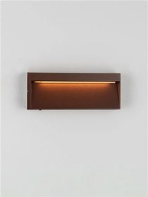 Mini Aplica perete exterior IP65, LED CCT Drat corten