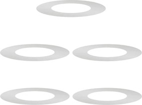 vidaXL potrivit pentru inele de copac plat 5 pcs Argintiu Ø40 / 70 cm