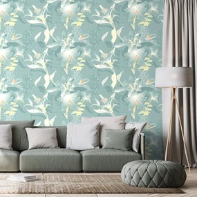 Tapet crin magic în design albastru
