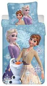 Disney Regatul de gheață White Snowflake așternut de pat pentru copii 100×135 cm, 40×60 cm