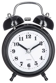 Ceas de masă, cu alarmă, Ø 8,5 cm, negru