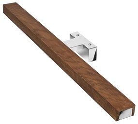 Aplică LED pentru oglindă de baie Brilagi WOODY MIRROR LED/12W/230V IP44 stejar/crom