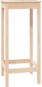 vidaXL Masă de bar, 50x50x110 cm, lemn masiv de pin