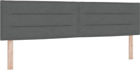 vidaXL Tăblie cap Gri închis 180 cm țesătură