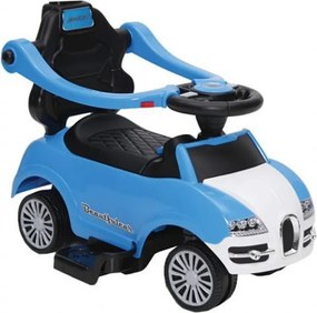 Masinuta copii si bebe NOVOKIDS™ Classico Rider 2 in 1 , Cu melodii si sunete, Maner de impins pentru parinti detasabil, Functie trotineta fara