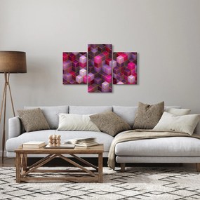 Tablou - Cuburi violet (90x60 cm)