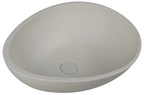 Chiuvetă gri deschis din beton 53x39 cm Punc – Sapho