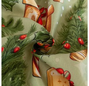 Lenjerie de pat din microfibra CHRISTMAS PRESENTS verde Dimensiune lenjerie de pat: 70 x 90 cm | 140 x 200 cm
