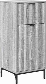 vidaXL Dulap de Baie cu sertar cu ușă Gri Sonoma 39,5 x 36 x 88 cm