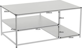 Masuta design industrial Dura Steel 100x60cm A-41726 VC
