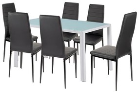 Liana 6+1 set de sufragerie negru