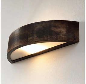 Brilagi - Aplică LED de perete CARVALHO SMOKEY 1xE27/60W/230V, stejar