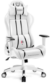 Scaun gaming Diablo X-One 2.0 Small: Alb-Negru