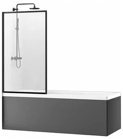 Paravan de cada Rea Lagos negru 80x140 cm mobil