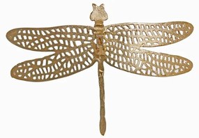 Decorațiune de perete din metal 36x24 cm Dragonfly – Light &amp; Living
