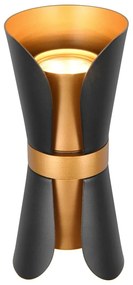 Aplică de perete neagră/în culoarea bronz Coat – Trio