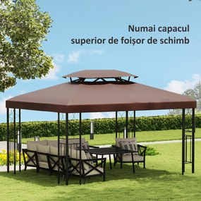 Acoperiș de Schimb Outsunny pentru Foisor, Impermeabil Dublu strat 3x4m | Aosom Romania