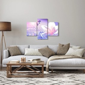 Tablou - Fluture lângă floare (90x60 cm)