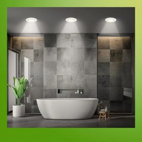 Briloner 7588036 - Plafonieră pentru baie KLIRA, set 3x LED, 3xLED/4,9W/230V, IP44, alb