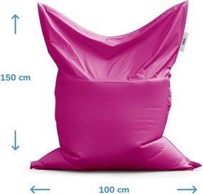 Sac de șezut Classic cercuri albe pe galben - pentru copii, galben