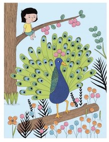 Set creativ pentru colorat cu degetele Djeco Nature