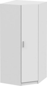 Dulap INVITA Tip 3, alb, PAL melaminat, cu o usa, 91x91x200 cm