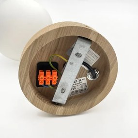 Aplica de perete ANTONIO 1xG9/5W/230V stejar/alb