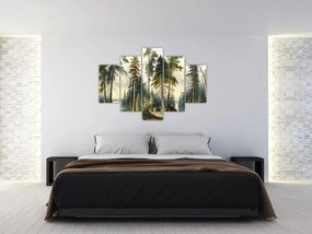 Tablou - Peisaj de epocă de păduri (150x105 cm)