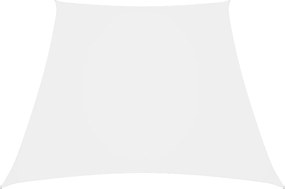 vidaXL Pânză parasolar, alb, 3/4x3 m, țesătură oxford, trapez