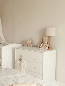 Comoda Royal alba cu 3 sertare