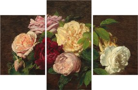 Tablou - Henri Fantin-Latour, Roses de Nice on a Table, reproducere (90x60 cm)