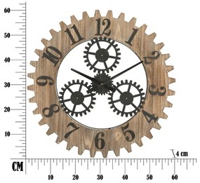 Ceas de perete Mauro Ferretti Ingranaggio Plus, ø 60 cm