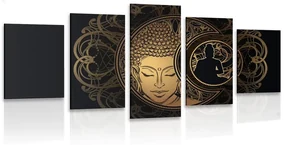 Tablou 5-piese putere armonioasă a lui Buddha