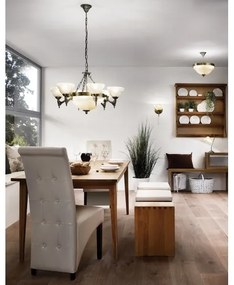 EGLO 85858 - Lustra cu lant MARBELLA 9xE14/60W