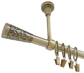 Galerie simpla prindere tavan SEVILLA 19 mm aur antic (Alege marime: 280 cm)