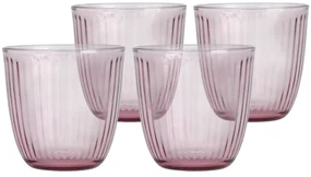 Set de pahare roz 295 ml, 6 buc