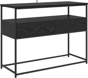 vidaXL Masă de consolă Stejar Negru 100 x 40 x 75 cm Lemn compozit