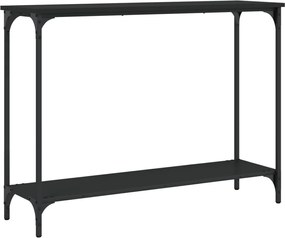 vidaXL Măsuță consolă, negru, 101x30,5x75 cm, lemn compozit