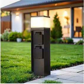 Solight PG13B - Lampă de exterior cu 2 prize 1xG9/11W/230V IP44