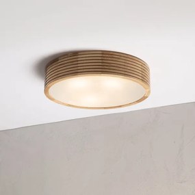 Plafonieră de baie LINARO 3xE27/15W/230V IP54 stejar Ø 37 cm