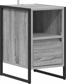 vidaXL Noptieră cu sertar Gri Sonoma 39,5 x 30 x 50 cm Lemn compozit