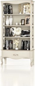 Bibliotecă lemn masiv Celisea, 94 × 43,5 × 180 cm - Ivoire