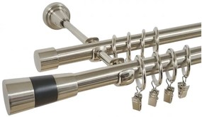 Galerie dubla - VALEO 19/19 -dubla – INOX (Alege marime: 180 cm)