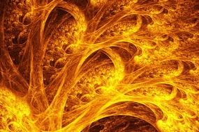 Tablou pădure abstractă