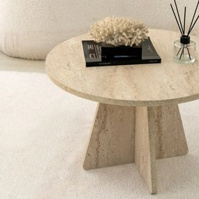 Măsuță de conferință Mushroom Travertine