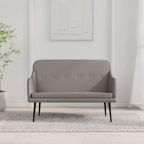 351488 vidaXL Bancă, gri taupe, 110x76x80 cm, textil