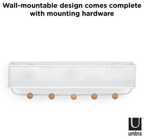 Cuier pentru chei de montat pe perete din metal Estique – Umbra