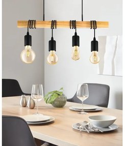 Eglo 32916 - Lustră pe cablu TOWNSHEND 4xE27/60W/230V