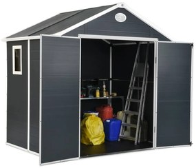 Magazie grădină din plastic Bergen 2,4 x 1,9 m CoverTech antracit